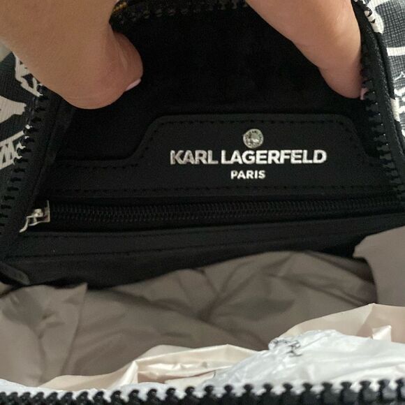 NWT- Karl Lagerfeld- Maybelle graphic mini backpack - Picture 8 of 8